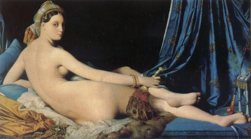Jean Auguste Dominique Ingres grande odalisque France oil painting art